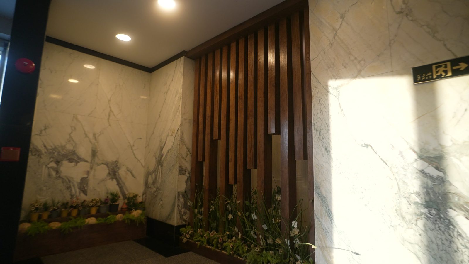 The corridor at Building 187